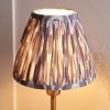 Klasyczna lampka stołowa nocna abażurowa mosiężna kolorowa minimalistyczna uniwersalna Rise & Ikat 120754 ENDON